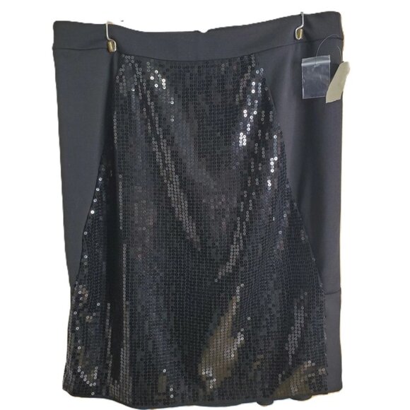 Victor Alfaro Sequins Blackl Skirt - Picture 1 of 4
